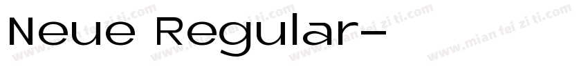 Neue Regular字体转换